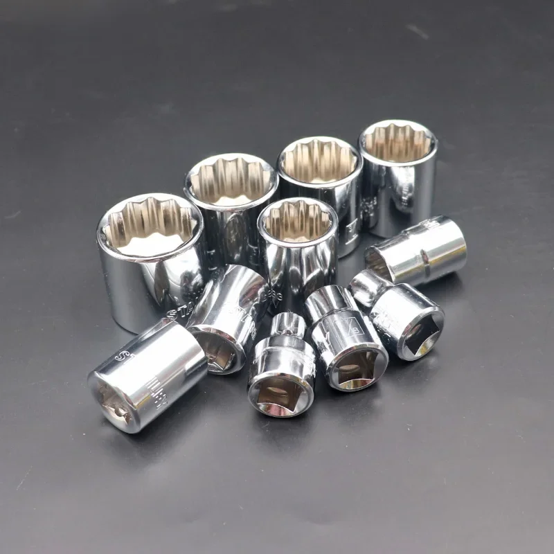 Stanley 12 points 3/8 pouces douille d'entraînement pouces 11/16 3/4 13/16 7/8 1/4 5/16 3/8 7/16 1/2 9/16 outils de douille à cliquet prise femelle