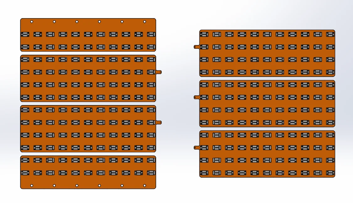 WELLGO 1SET 21700 Pure Nickel Plated Strip 6S24P 23MM Spacing Battery Welding Copper Nickel Busbar For Power Battery Application