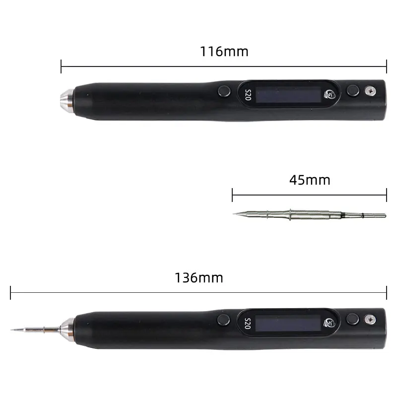 SEQURE S20 Precision Electronic/Phone Repair Nano Soldering Iron Compatible With JBC115 Solder Tips Support PD/QC Power