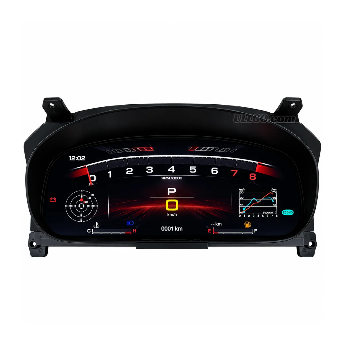 Digital Cluster for Honda Civic 6th Gen 1996-2000 EK / EJ / EM Virtual Cockpit LCD Speedometer