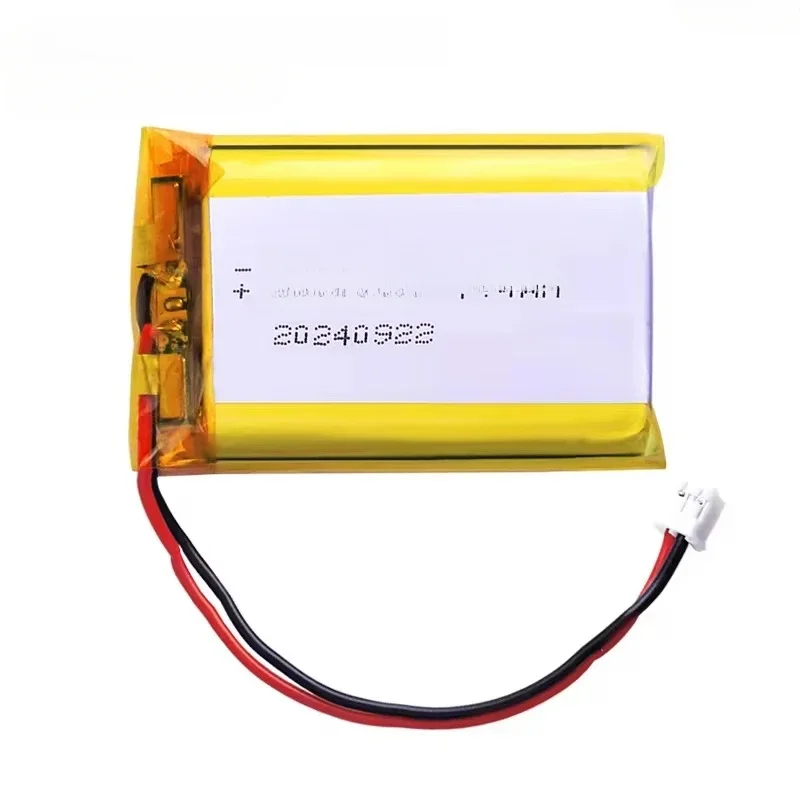 103450 3.7V 2000mAh Akumulator litowo-polimerowy z wtyczką 2.0mm 2-pinową do kamery, nawigacji GPS, MP5, PS4, 100% rzeczywista pojemność — zdjęcie produktu 6