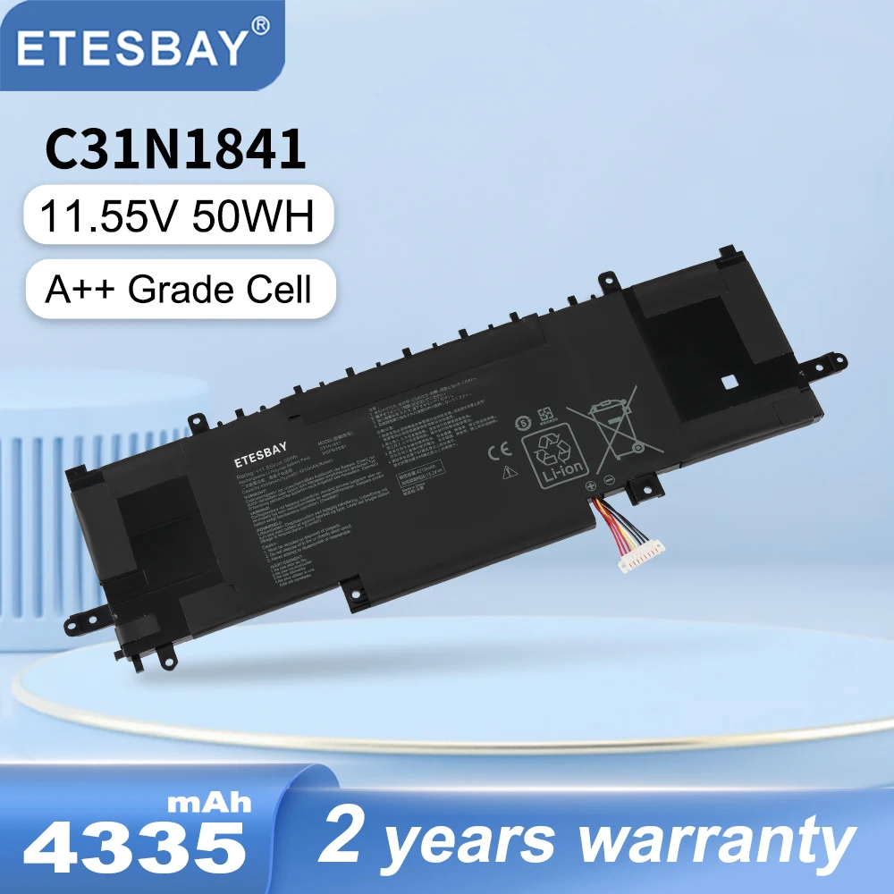 ETESBAY C31N1841 Laptop Battery For ASUS ZenBook UX334FL UX333FAC UX433FL UX433FLC UM433DA UM433IQ UM434DA UM434IQ UX434DA