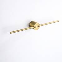 Luxury Brushed Gold towel Bar Scandinavian Minimalist Design Adjustable Single Bar Bathroom & Home
