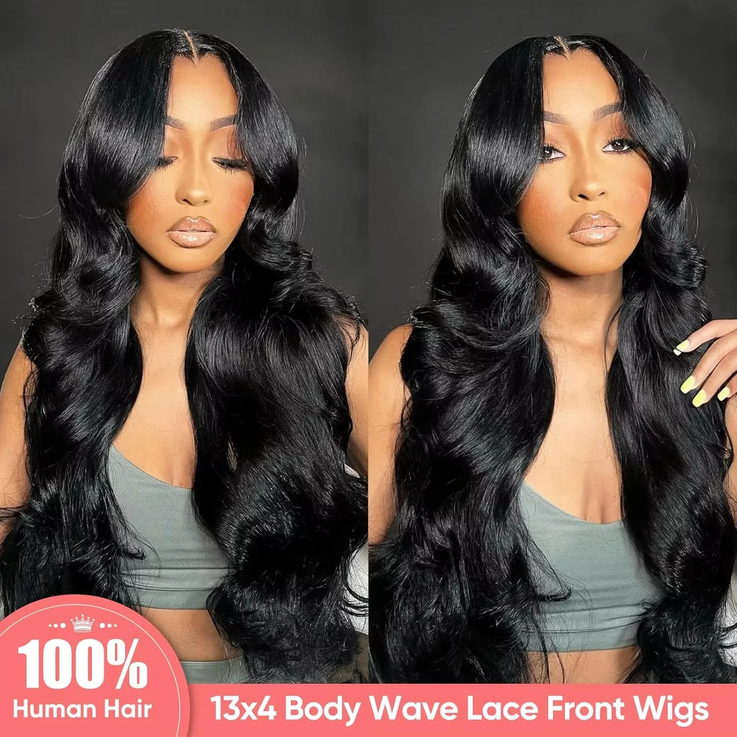 MYLOCKME Hair Body Wave 13x4 13x6 360 HD Transparent Lace Front Wigs Human Hair Wig Brazilian Pre Plucked 30 34 Inch Lace Frontal Wig For Women