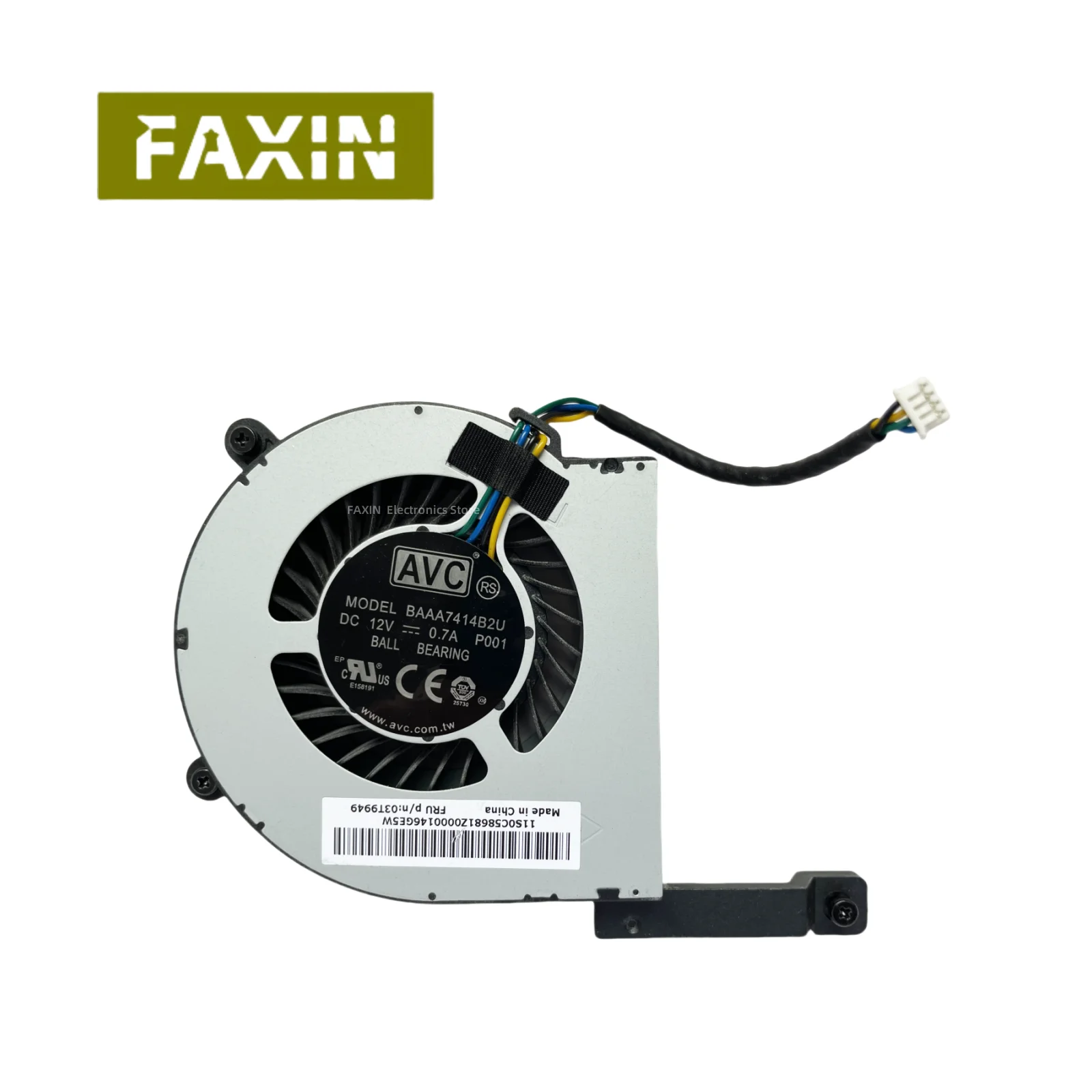 Для Lenovo ThinkCentre M73 M83 M93 M93p вентилятор охлаждения процессора 03T9949 BAAA7414B2U оригинал