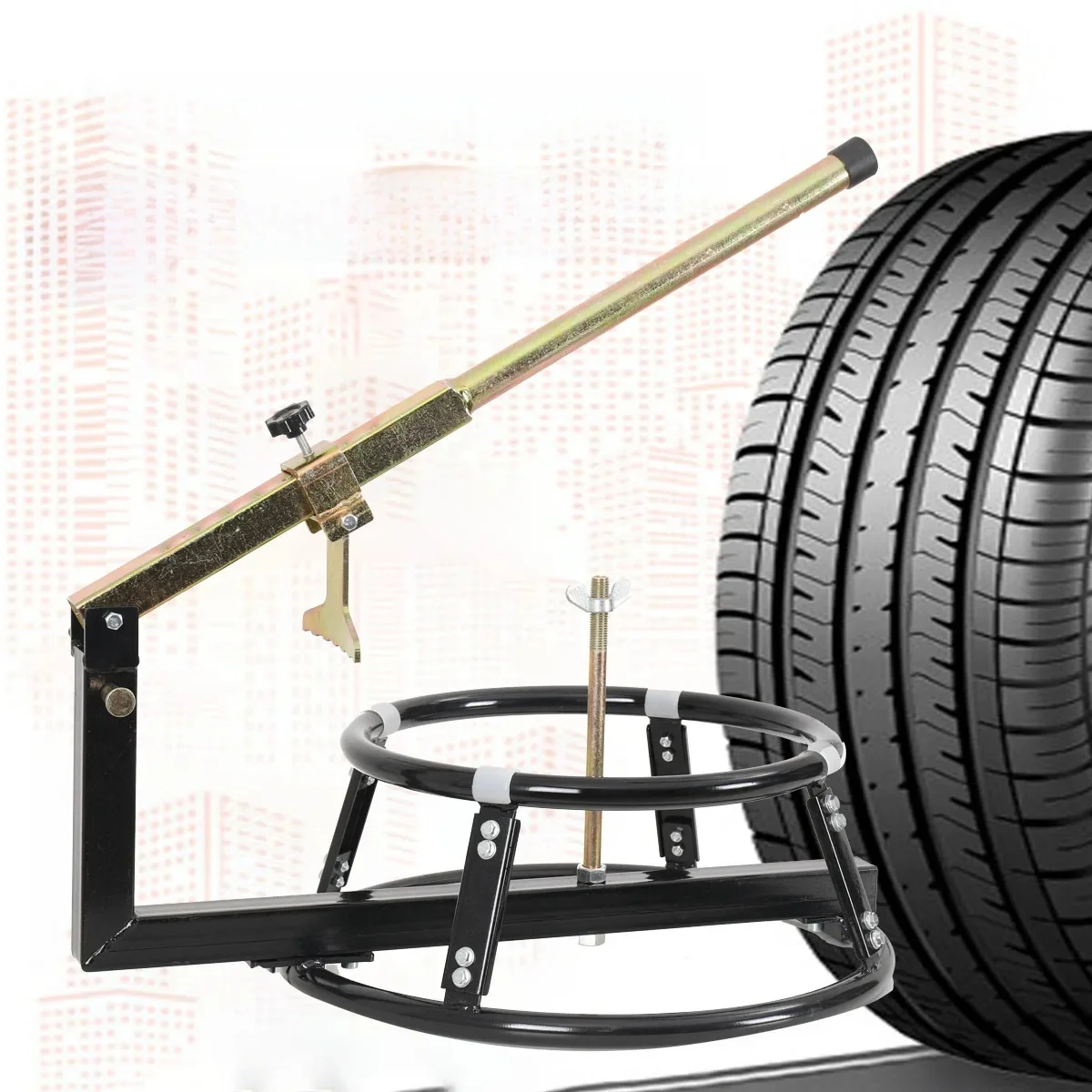 AliExpress NONE Tire stripper Tire Change Stand Motorcycle Portable Bike Tire Changer Bead Breaker Suits 16''-21" Wheel