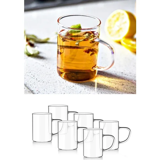 

Krd 6 Pcs Thermisil Glass Borosilicate Mug Cup Teacup