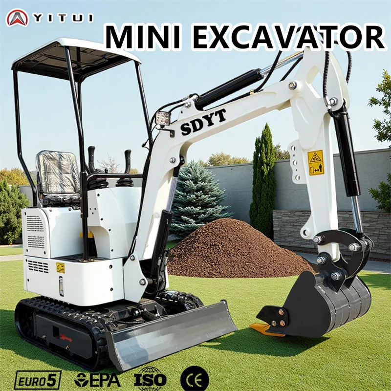 Spedizione Gratuita Mini Escavatore 3.5 Tonnellate Epa Euro 5 Kubota Motore Crawler Digger Farm Usato Cinese Mini Escavatore Personalizzato