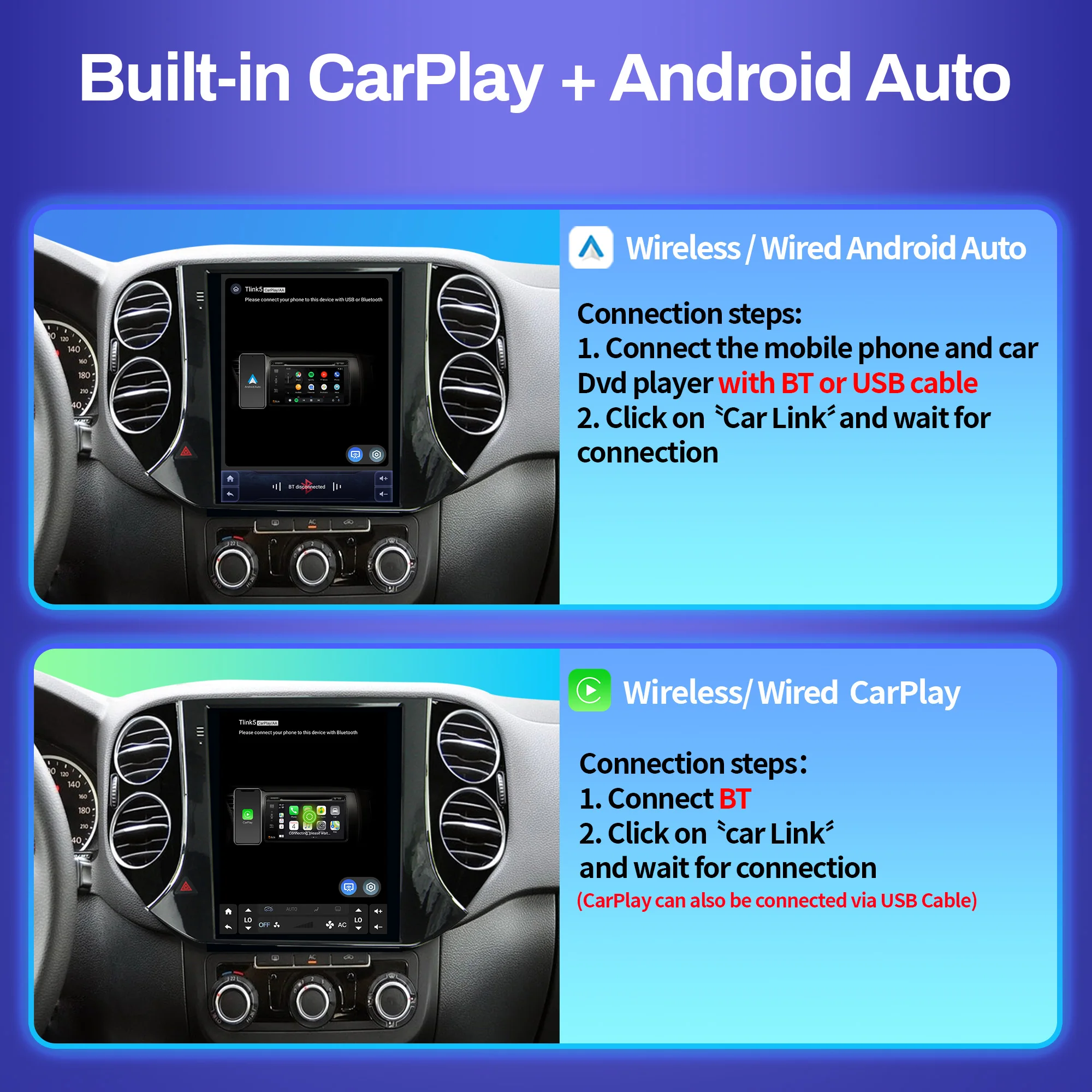 9.7 بوصة لشركة هيونداي سانتا في Ix45 2013 - 2017 أندرويد راديو تلقائي راديو السيارة Carplay الوسائط المتعددة الملاحة شاشة QLED #3