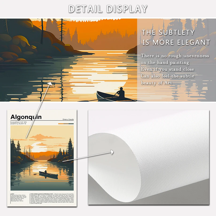 Rocky Mountain National Park view Tourist Poster Nature Lover Gift Wall Art Canvas Painting Nordic Poster Home Living Room Decor