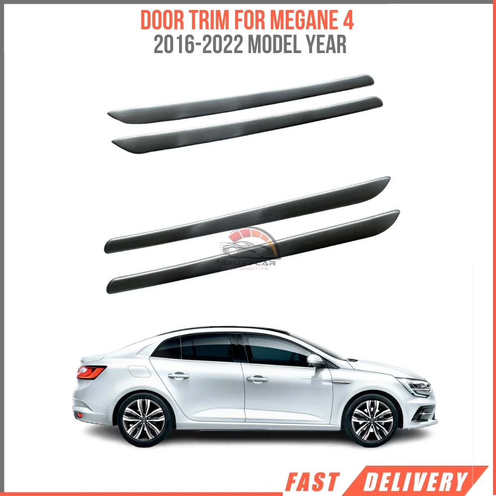 

Door trim for Megane 4 Megane 4 standard steel sticker 4 door Sedan-HB Chrome tuning 2016-2022 year high quality car parts