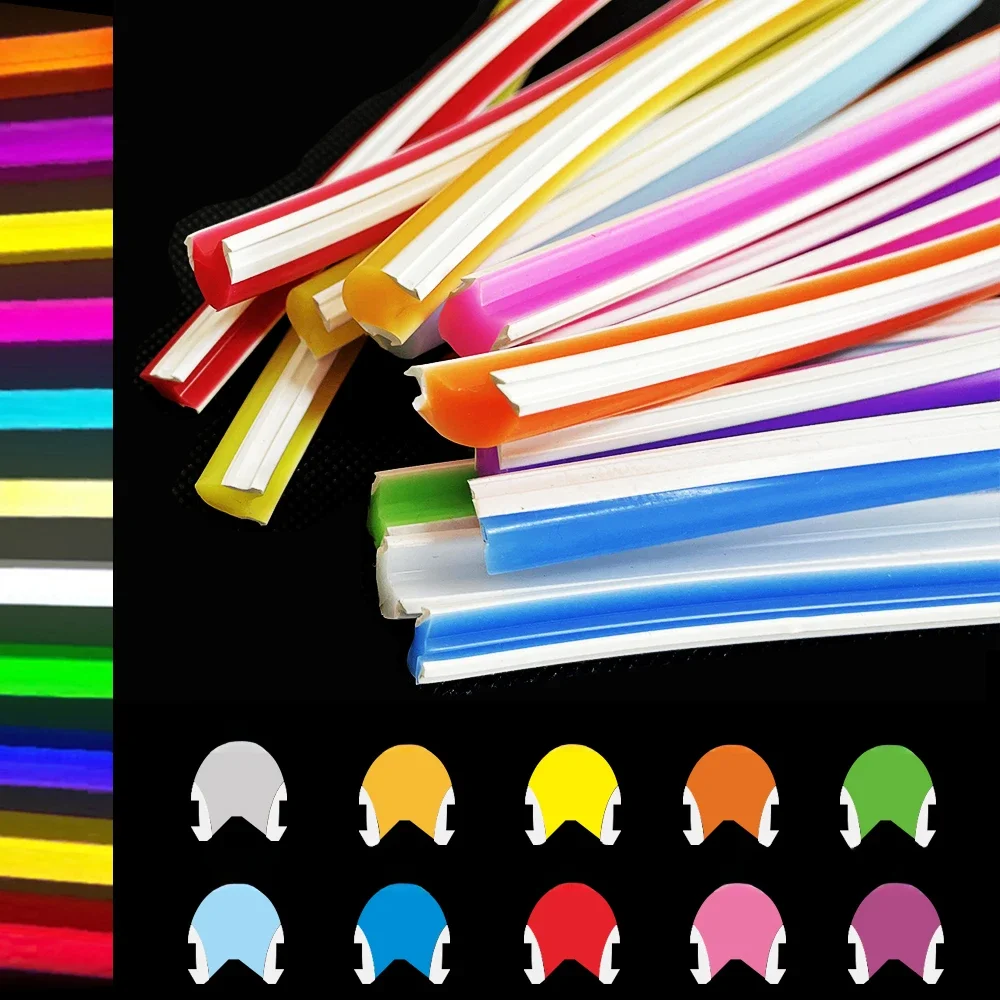 Bande néon en Silicone séparée, 6/8mm, nouveau Gel de silice, Flexible, souple, étanche IP67, 10 couleurs, signe de style publicitaire