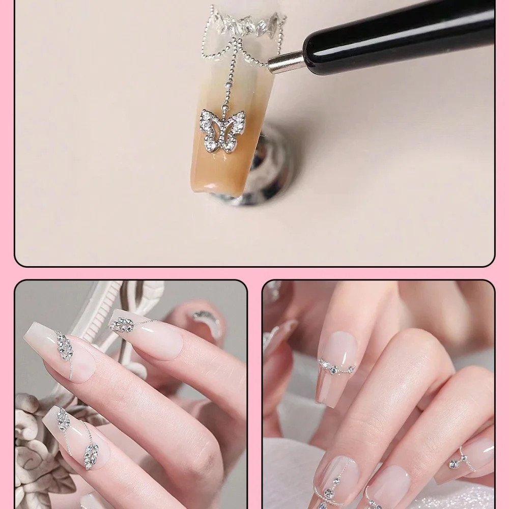 Klimonla 1pc New Nail Art Magnet Pen - Strong Magnetic Sticky Tool For Cat Eye Gel & Nail Polish