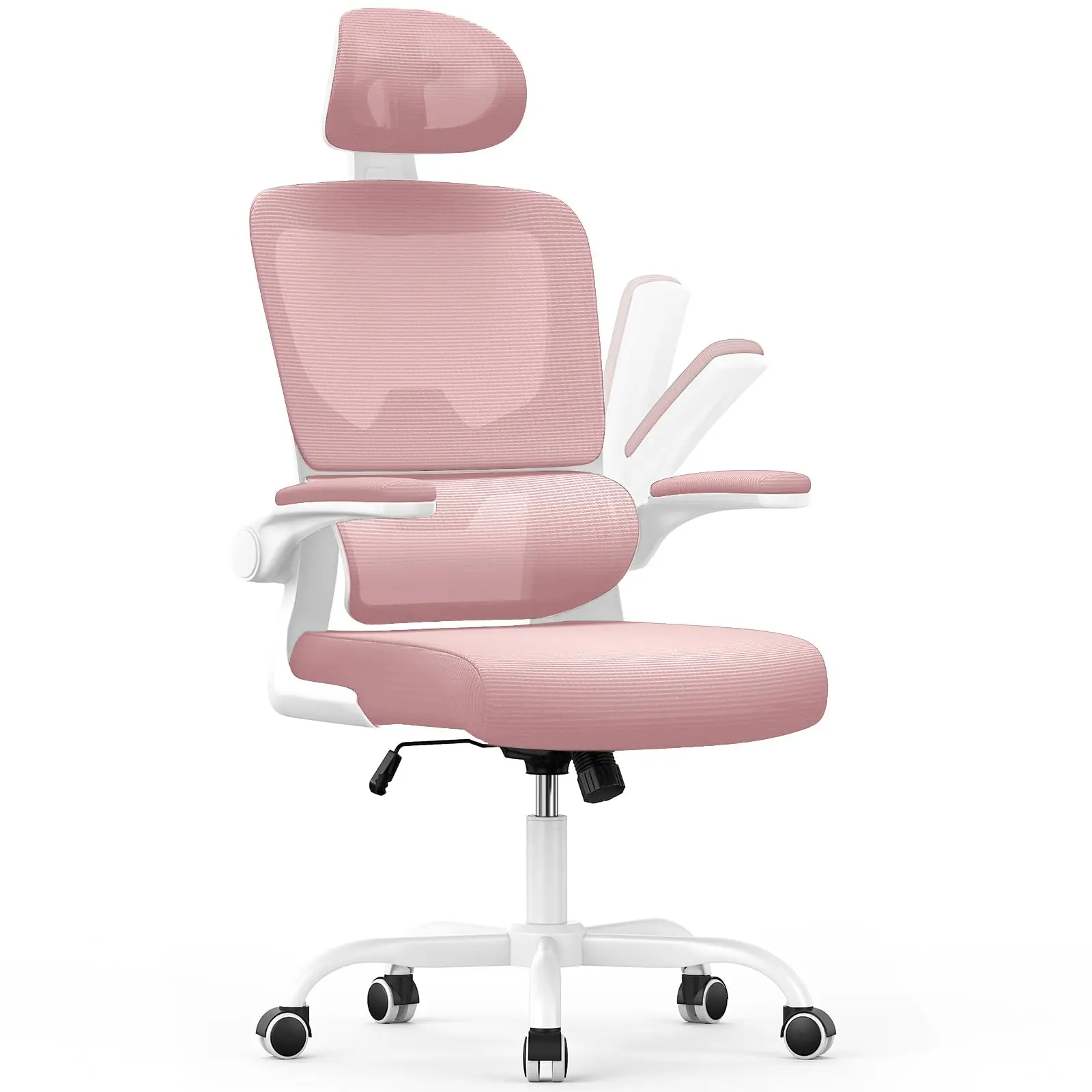 GartistGO Ergonomischer Bürostuhl mit Lendenwirbelstütze, Home-Office-Schreibtischstuhl, verstellbare Kopfstütze und hochklappbare Armlehnen