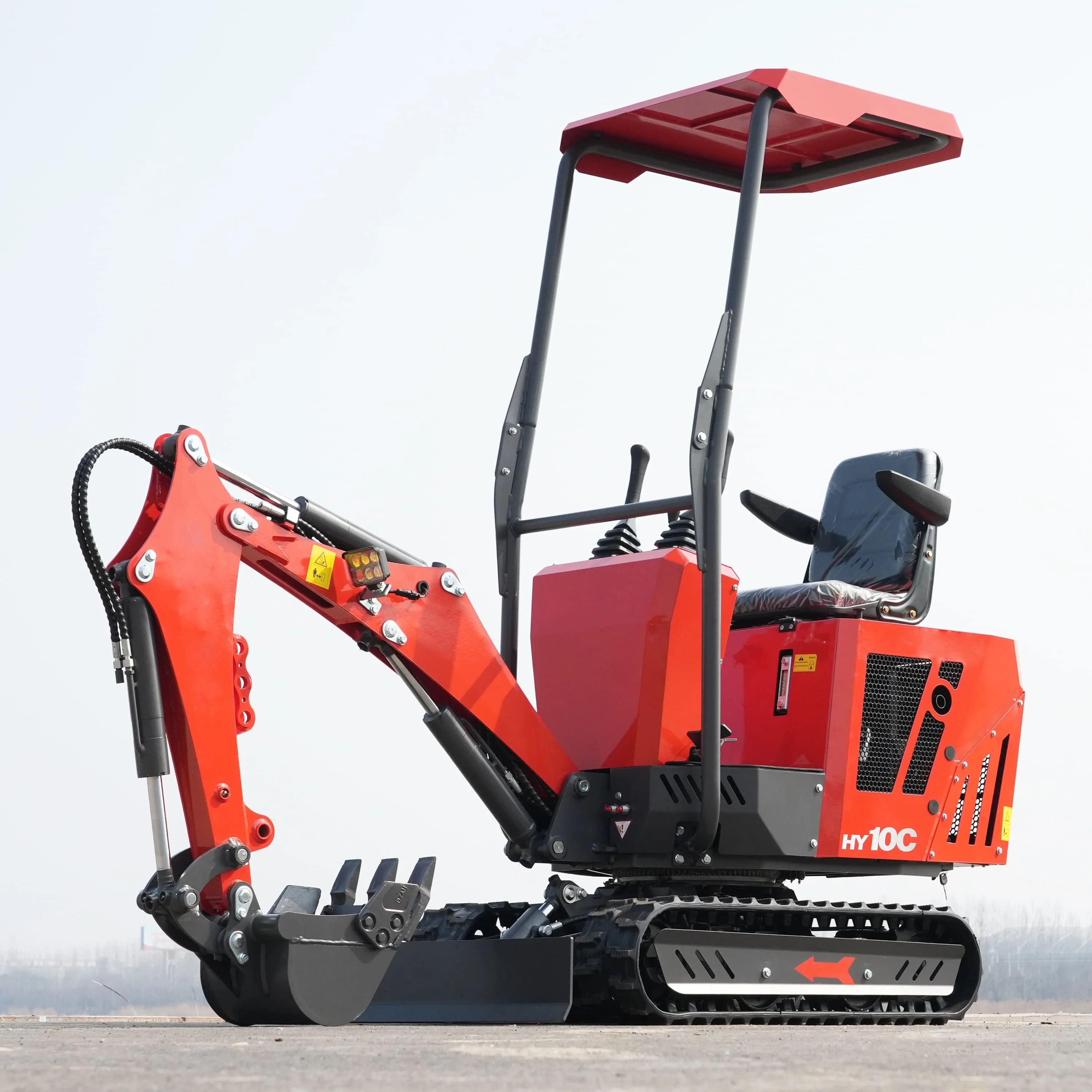 보증금 없이 전액 결제, 무료 배송, 캐노피 장착 미니 유압 굴삭기, 크롤러 도저, 농업용 미니 굴삭기