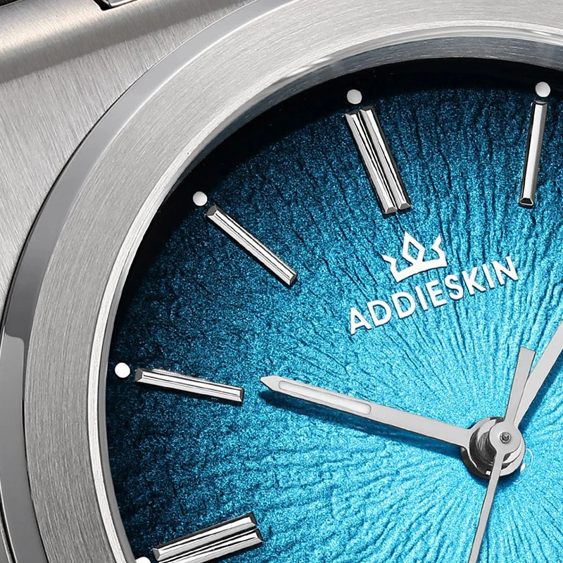AddiesKin K001 Men Slim Automatic Mechanical Watch Miyota 9015 39mm 10mm Thin Case Sapphire Crystal 100M Waterproof Luxury Watch