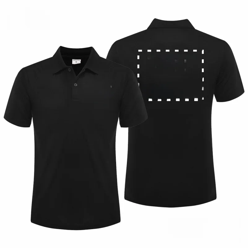 Polo d'été décontracté et respirant, logo personnalisé imprimé, image brodée, design de personnalité, hauts à manches courtes pour hommes et femmes