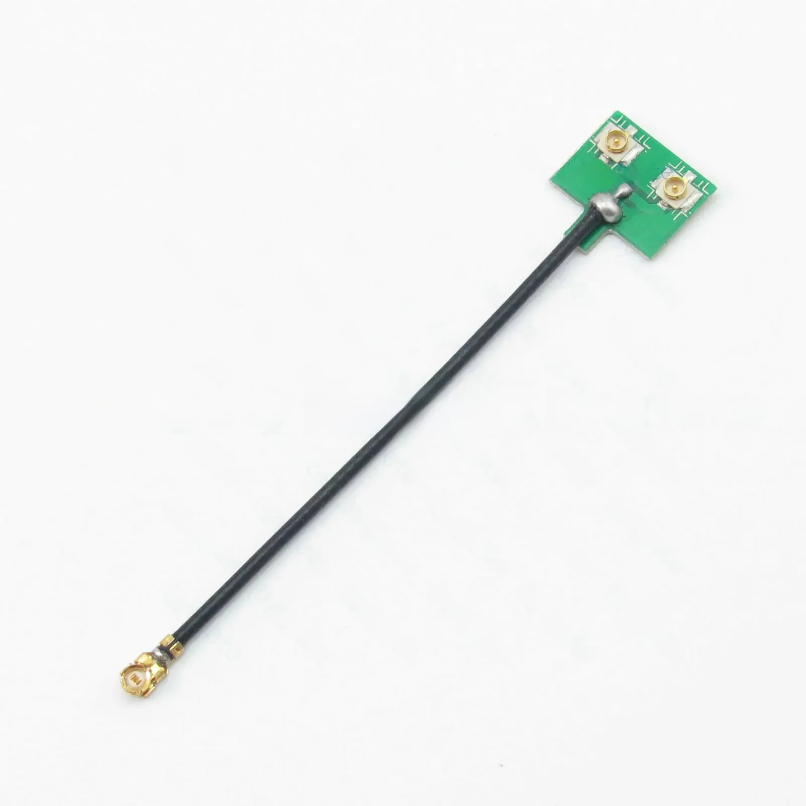 Câble répartiteur de type Y, adaptateur 50ohms, 1x prise U.FL 600 à angle droit vers 2x UFL mâle SMD PCB 1.37mm IPX, câble coaxial