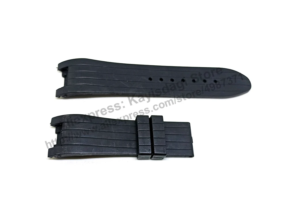 Cerruti 1881 64641 - CT64641X103066 fits with 24mm Black Rubber Silicone Replacement Watch Band Strap