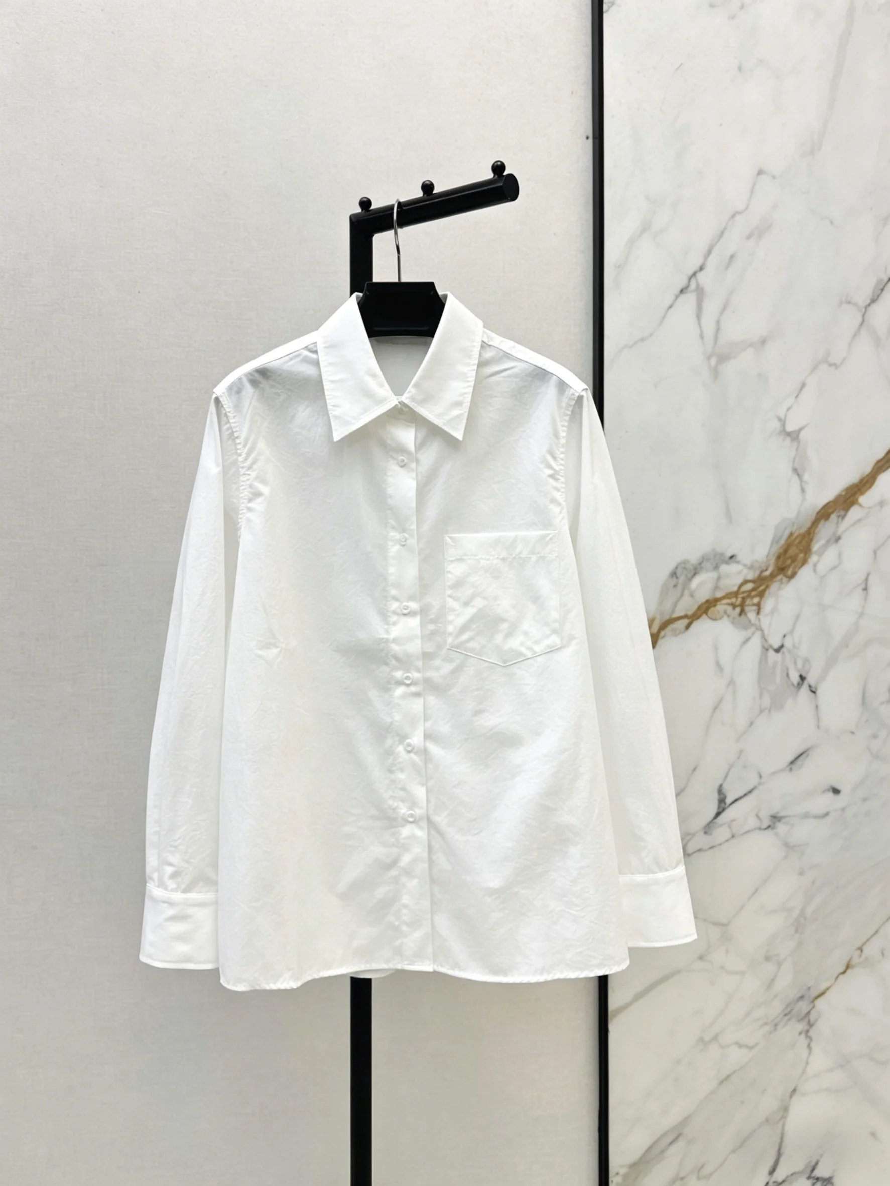 

2026 Spring Summer New Women's Casual Loose Long Sleeve Button Down Shirt ZX049