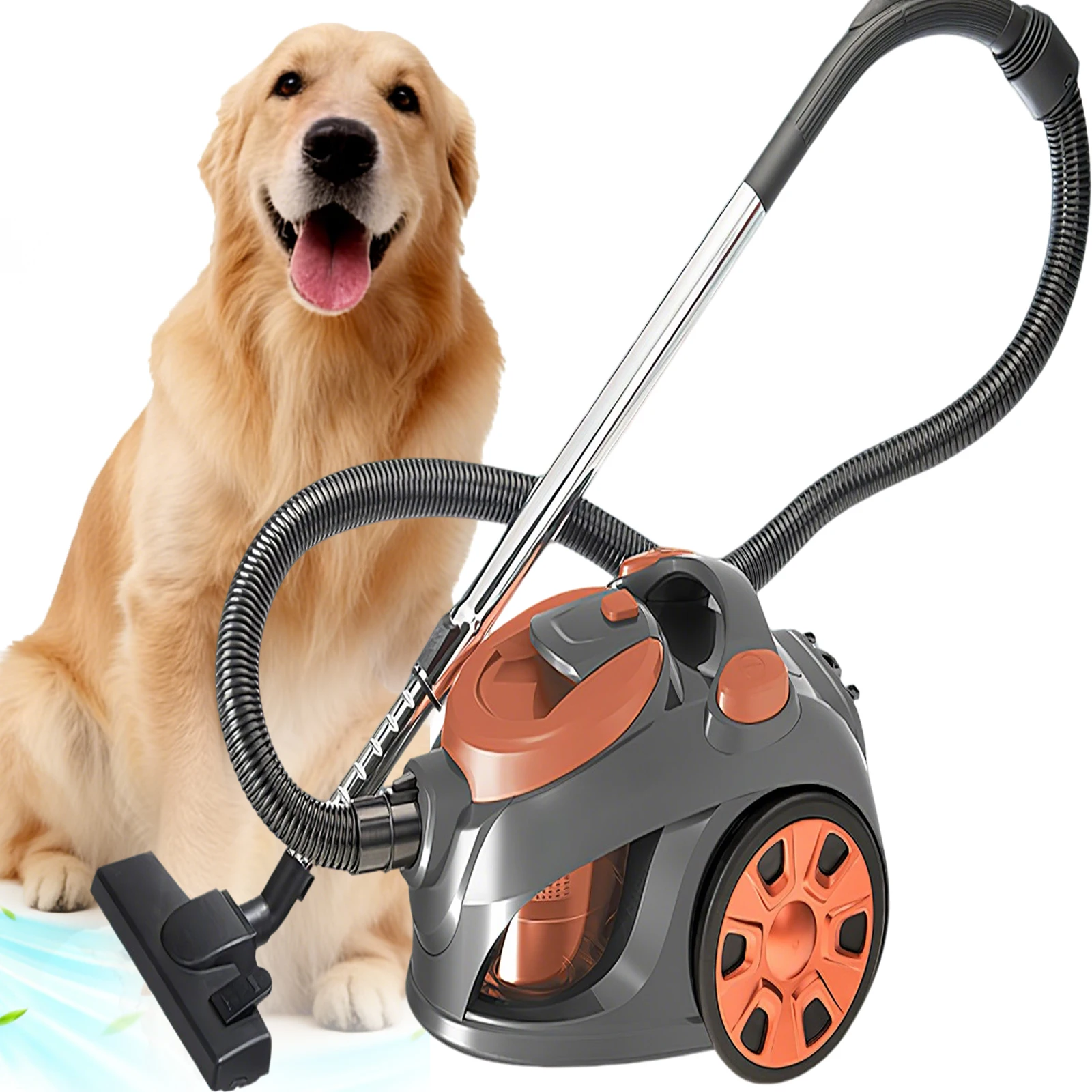 Aspiradora Portátil de 3300W, Potente Aspiradora Multifuncional para el Hogar, Elimina Polvo y Ácaros, para Pisos, Azulejos, Alfombras y Cabello