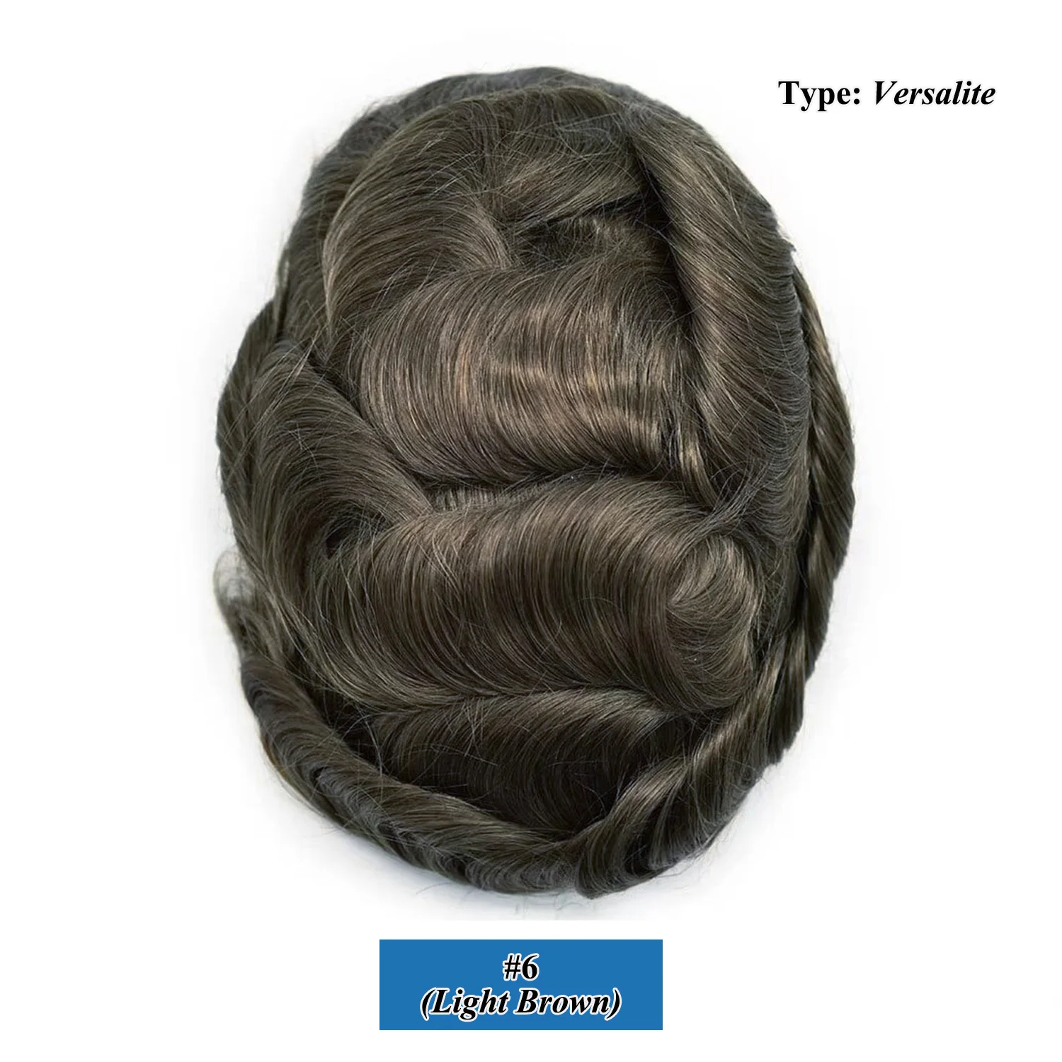 Men's Versatile Hair Replacement System, Durable Toupee