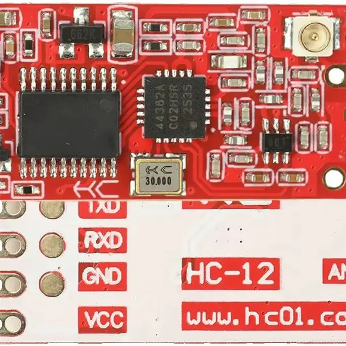 

SI4438 Wireless Serial Communication Module HC-12 V4.0 1000m RF Range 433.4-483.8MHz for Industrial Automation