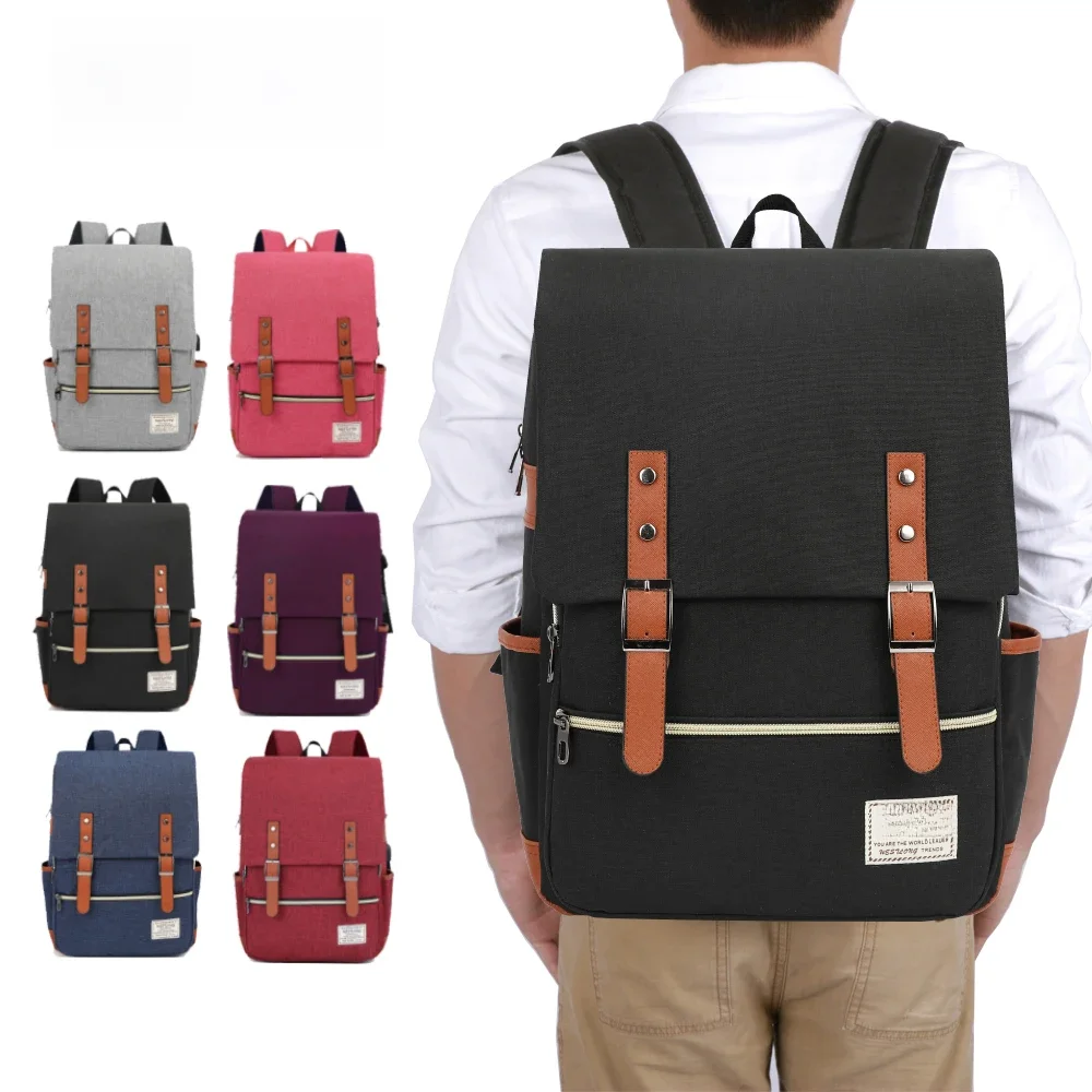 Mężczyzna dorywczo plecaki na laptopa dla nastolatka moda mężczyzna Mochila Escolar Feminina chłopiec tornister podróżna wodoodporna torba 3T52 — zdjęcie 2