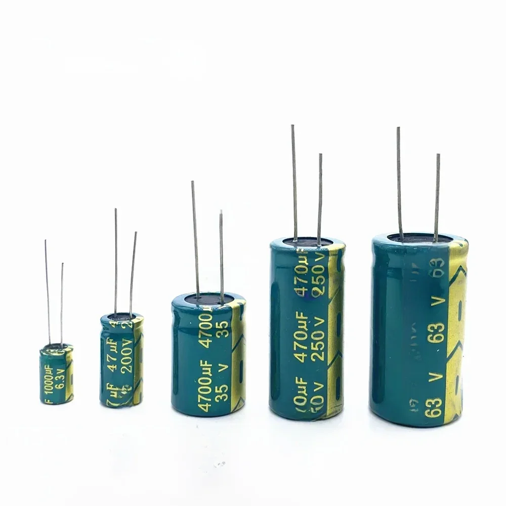 10V 16V 25V 35V 50V 400V Kondensator aluminiowy wysokiej częstotliwości o niskim ESR 100UF 220UF 330UF 470UF 680UF 1000UF 1500UF Tolerancja 20% — zdjęcie 2