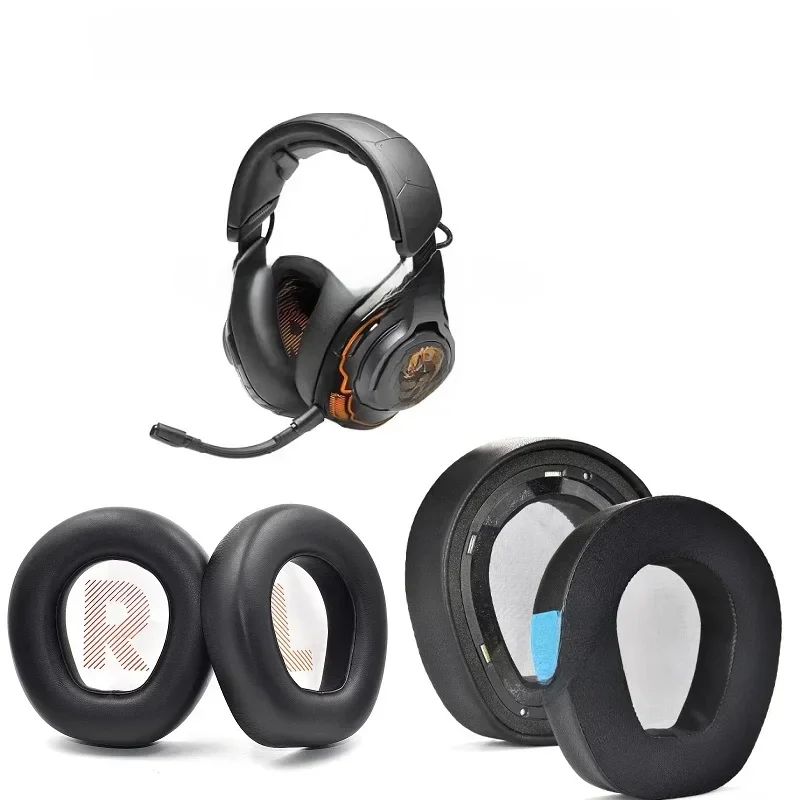Wymienne nauszniki kompatybilne z JBL Quantum ONE Q1 słuchawki poduszka nauszna miękka skórzana osłona na uszy żel chłodzący nauszniki — zdjęcie produktu 6