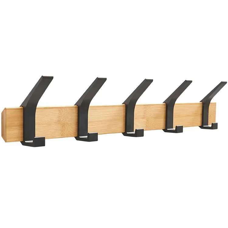 Stylish Nordic Fashion Coat Rack Wall Mount Hanger with Hooks for Clothes Keys Hats Hallway Living Room Furniture Decor