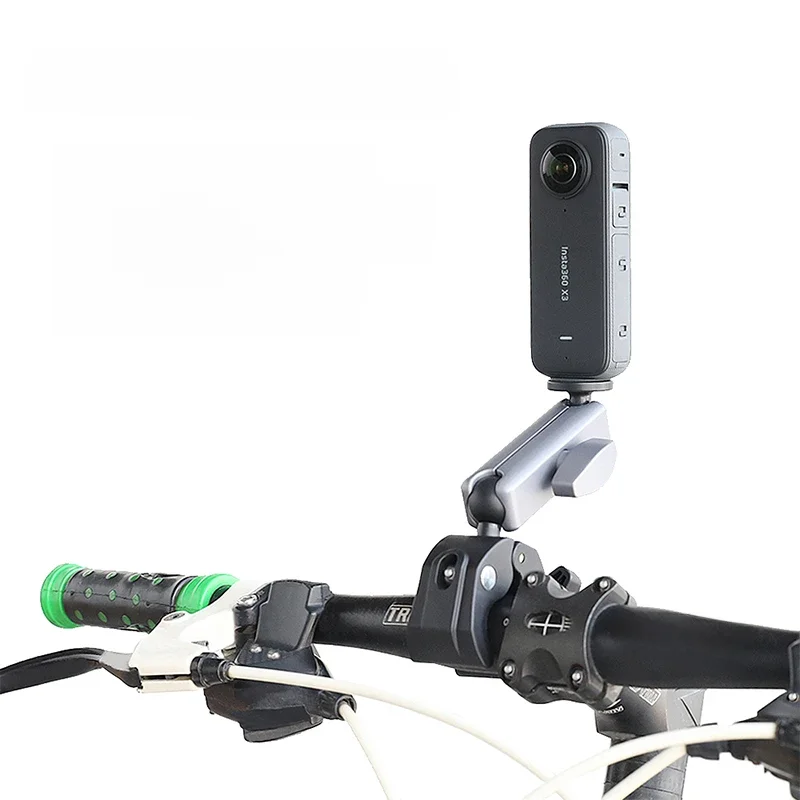 AliExpress kipye Handlebar Mount For Insta360 X4 X3/ONEX2 Aluminium Mountain Pole Mount Bicycle 360 Degree Rotation insta 360 one x 3 Accessories