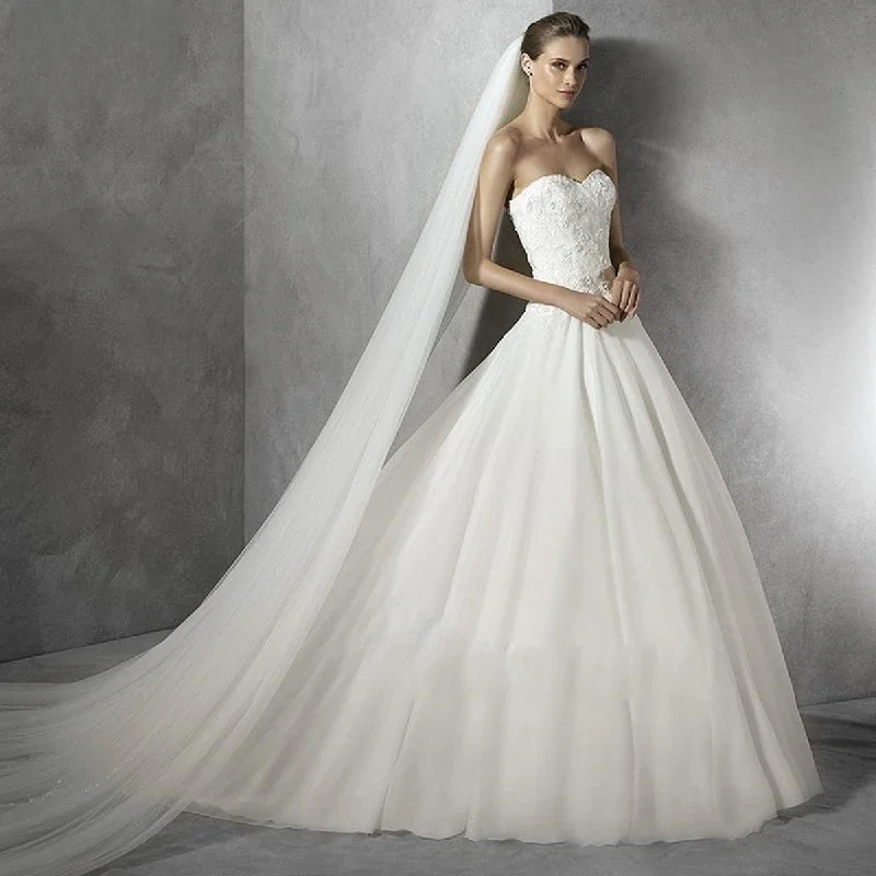 TOPCLS-EEN V30 Real Photos Long 3M Cathedral Patients Veil, White Ivory Wedding Tulle, Hair Peigne for Women, Marriage Banquet