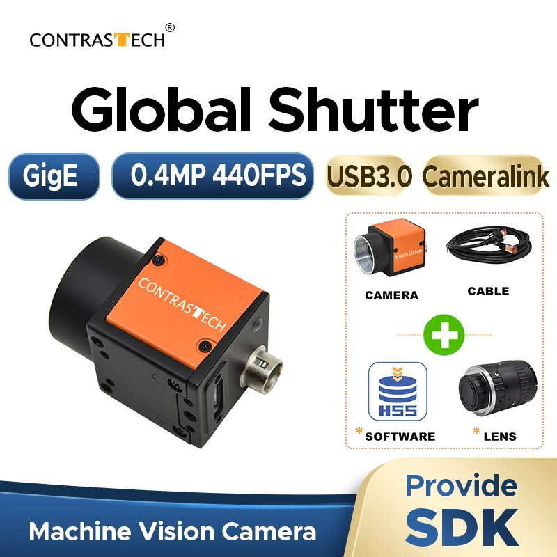 

IMX287 440fps High Speed Industrial Camera Global Shutter 720x540 USB3.0 GigE Cameralink 500Fps for Sports Motion Capture
