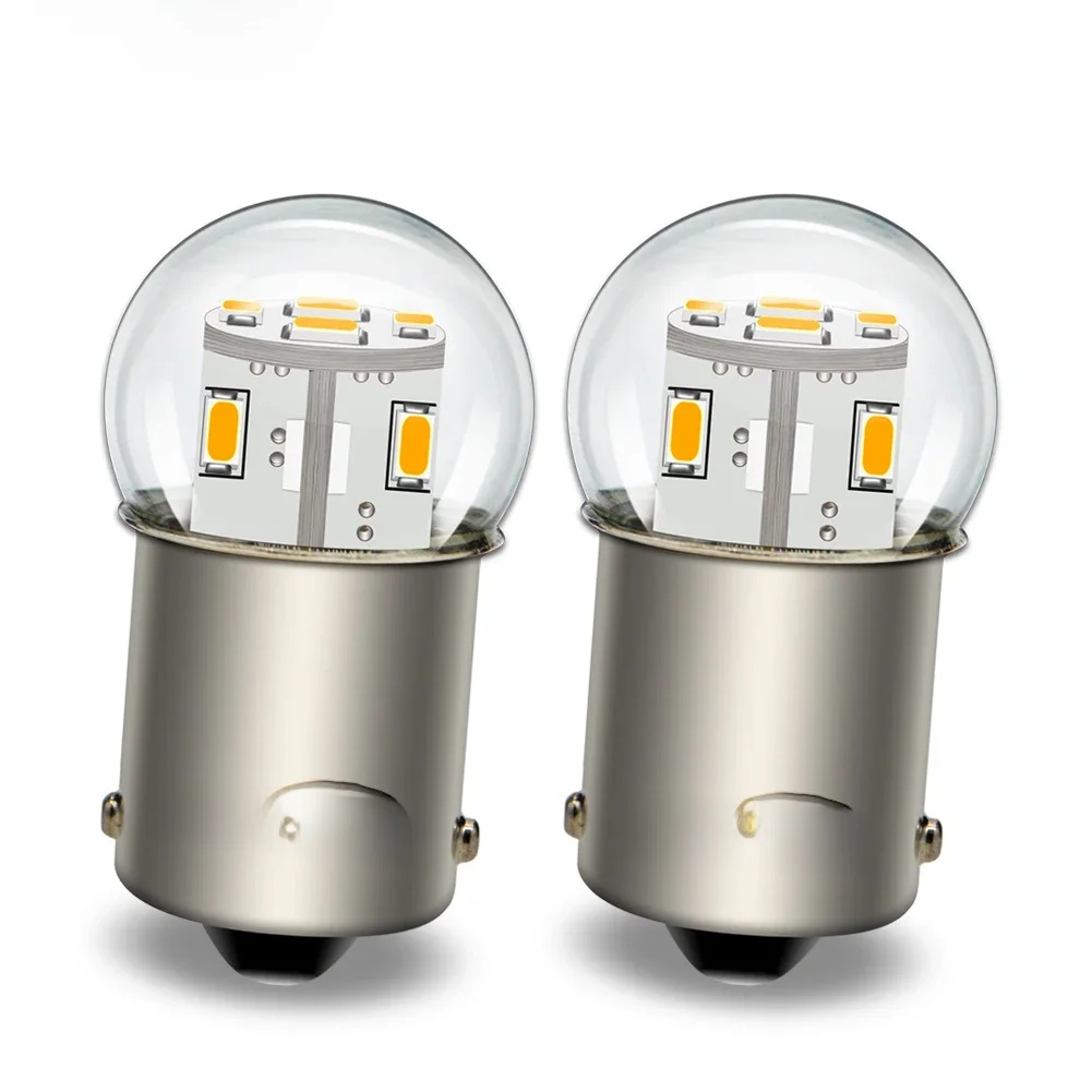 Ruiandsion 2 stks 1156 BA15S P21W LED 1157 BAY15D BA15D LED Motorfiets Auto Richtingaanwijzer Remlichten Auto Lamp 6 V 12 V 24 V 48 V Lampen - afbeelding 2