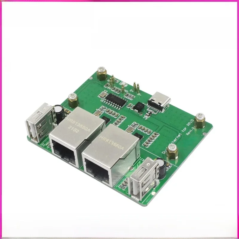 Raspberry PI Zero 2W Dual Network Expansion Board USB HUB Expansion Dock RJ45 Ethernet HUB Module — zdjęcie produktu 7