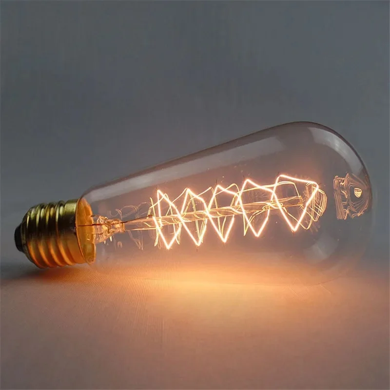 Ampoule Edison variable 40W E27 LED ampoules à Filament ST64 décorative blanc chaud ampoule à filament incandescent éclairage rétro