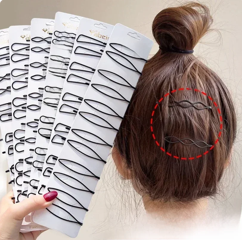 Épingles à cheveux noires simples pour femmes, Barrettes, couvre-chef pour filles, Clips BB, Barrettes de coiffure, accessoires de coiffure coréens, 1/20 pièces