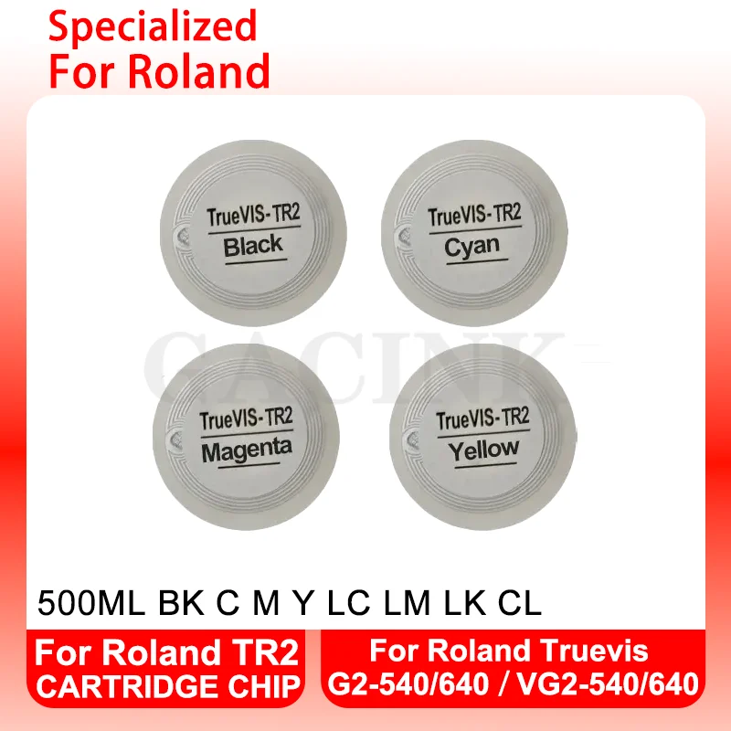 Чип для Roland TR2, одноразовый чип 500 мл для принтера Roland Truevis G2-540 G2-640 VG2-540 VG2-640 для TR1 TR2