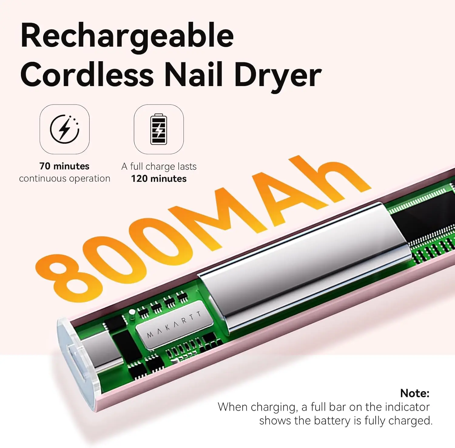 Handheld UV-nagellamp met pijnloze modus: draagbare Flash Cure-lamp voor snel uithardende gellaknagels Tips en lijm Nail Art Light