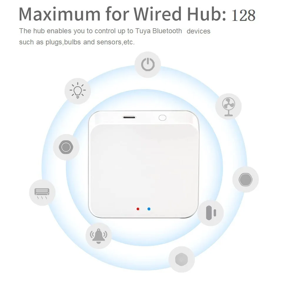 Imagem -04 - Tuya Inteligente Controle Eletrônico Wifi Gateway Hub Bluetooth Gateway Controle Alexa Casa do Google