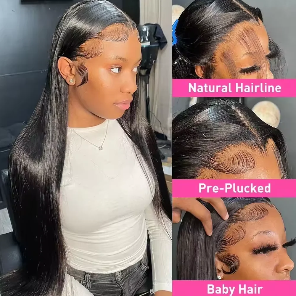 13x4 العظام شعر طبيعي مفرود الباروكات 13x6 Hd الدانتيل أمامي 20 42 بوصة مستقيم الشعر الدانتيل الشفاف 250 كثافة باروكة من شعر طبيعي