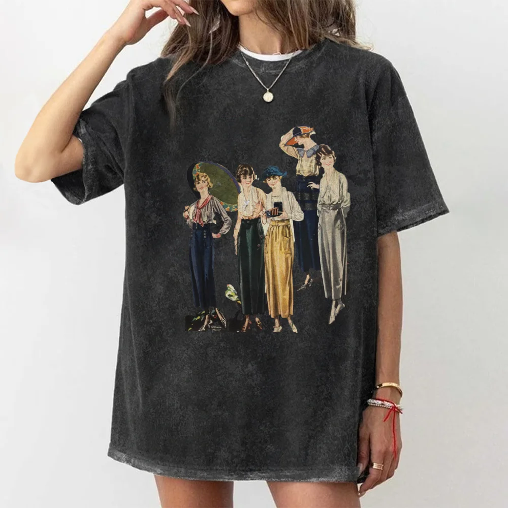 สไตล์จีนใหม่เย็บปักถักร้อยแขนสั้นมือวาด Peony องค์ประกอบพิมพ์แขนสั้น, unisex ผ้าฝ้าย Heavyweight