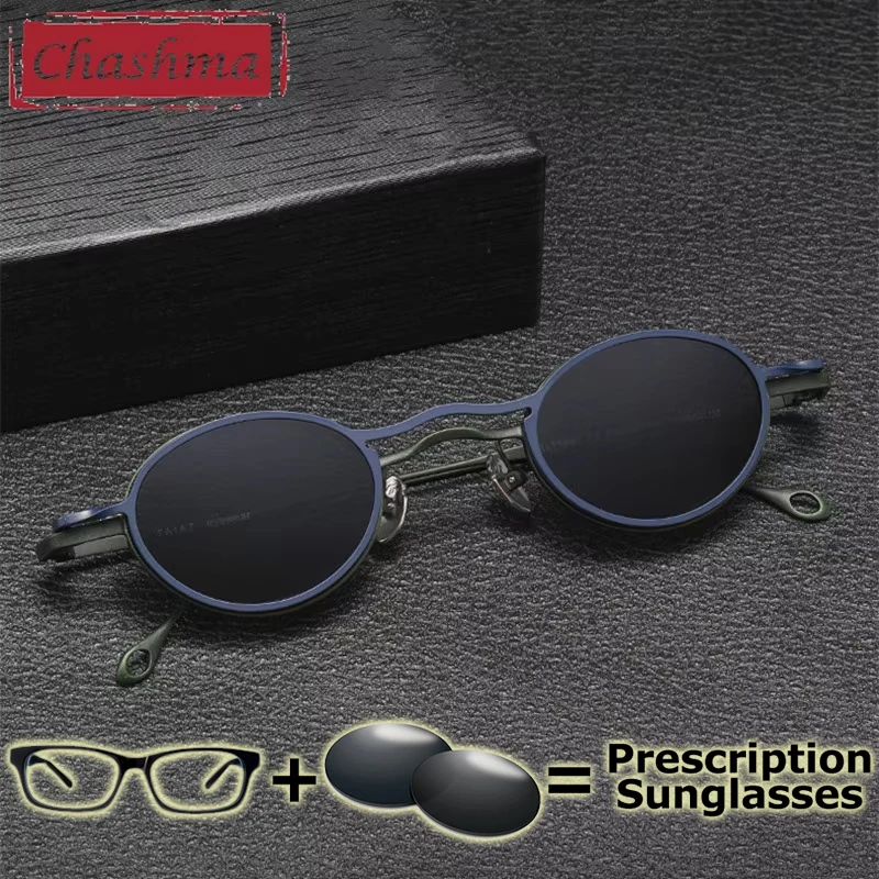 

Chashma Prescription Glasses Clip On Eyewear Polarized Magnetic Layer Titanium Eyeglasses Frames Small Optical Myopia Spectacles