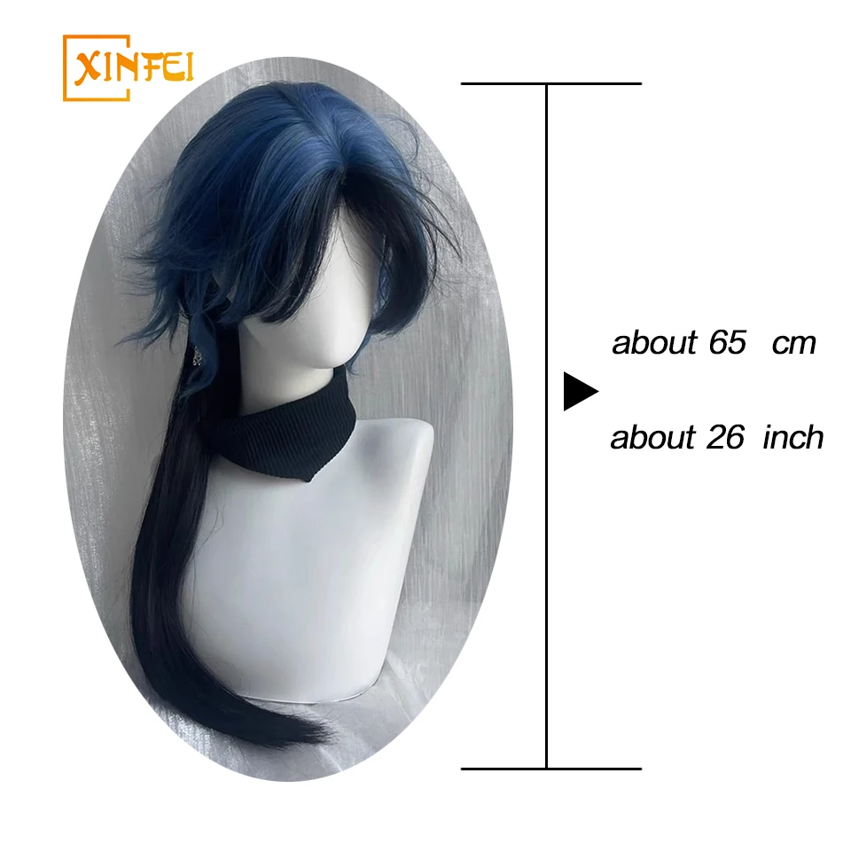 XINFEI Synthetic Cosplay Wig  Cool Hot Girl Full Headgear Female Lolita  Simulation Highlighting Long Straight Hair