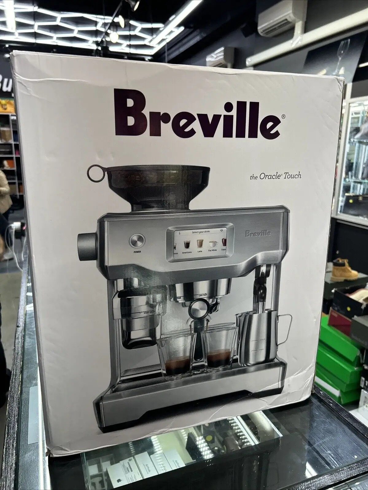 Top Original Verkauf Brevi lle Oracle Touch Espresso Kaffee maschine gebürstet Edelstahl