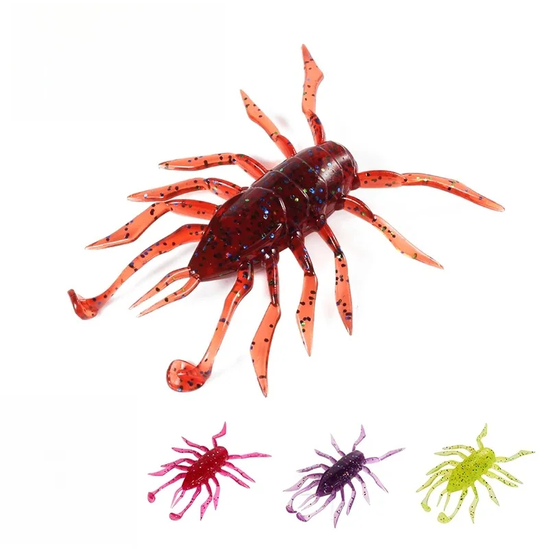 2023 supercontinent 12 pièces/lot araignée d'eau Silicone leurres ver 38mm/1.42g leurres de pêche attrayant crevette odeur sel Wobbler