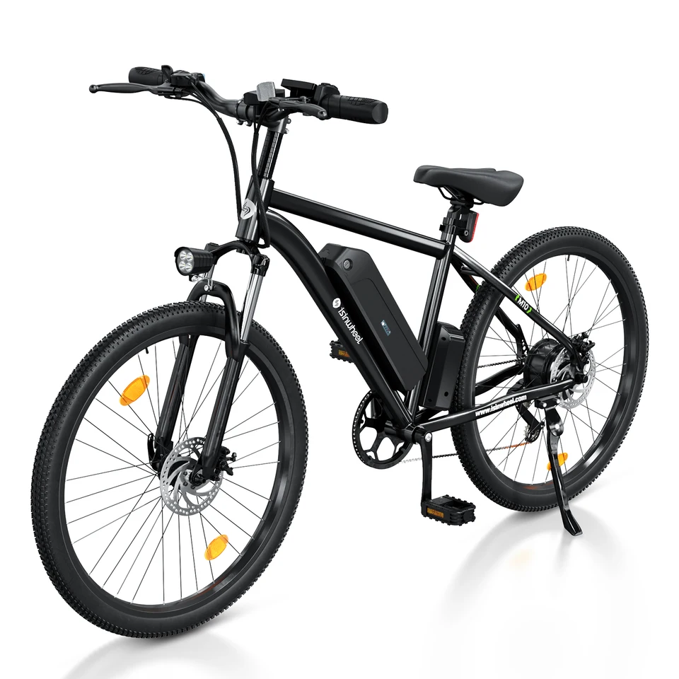 Isinwheel M10 adult E-bike 500W 36V10.4Ah battery commute Electric Bike,26-inch Fat Tire E-Mountain bike image 4