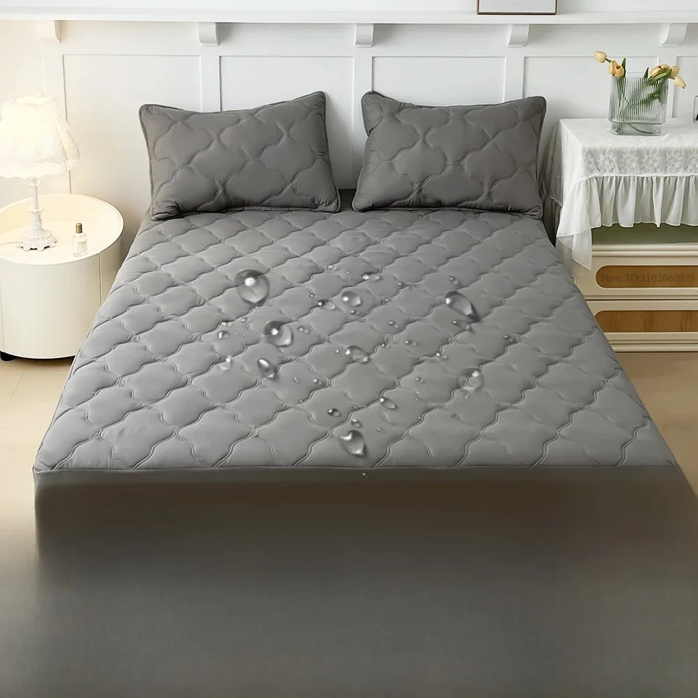 Couvre-lits, draps-housses, imperméables, coussinets de protection à bande élastique, pour lit simple/Double/King/Queen