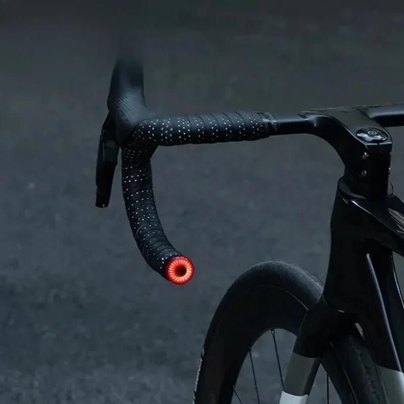 AliExpress ROCKBROS Bicycle Handlebar End Lights IPX6 Bike Rear Light 5 modes Bike Lamp Intelligent Brake Sensor Safety Night Riding